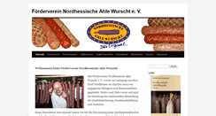 Desktop Screenshot of nordhessische-ahle-wurscht.de