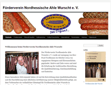 Tablet Screenshot of nordhessische-ahle-wurscht.de